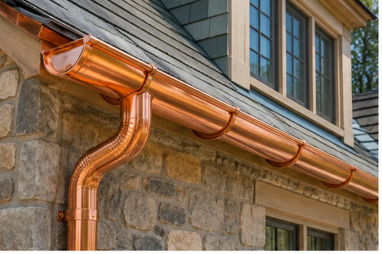 Copper Gutters example